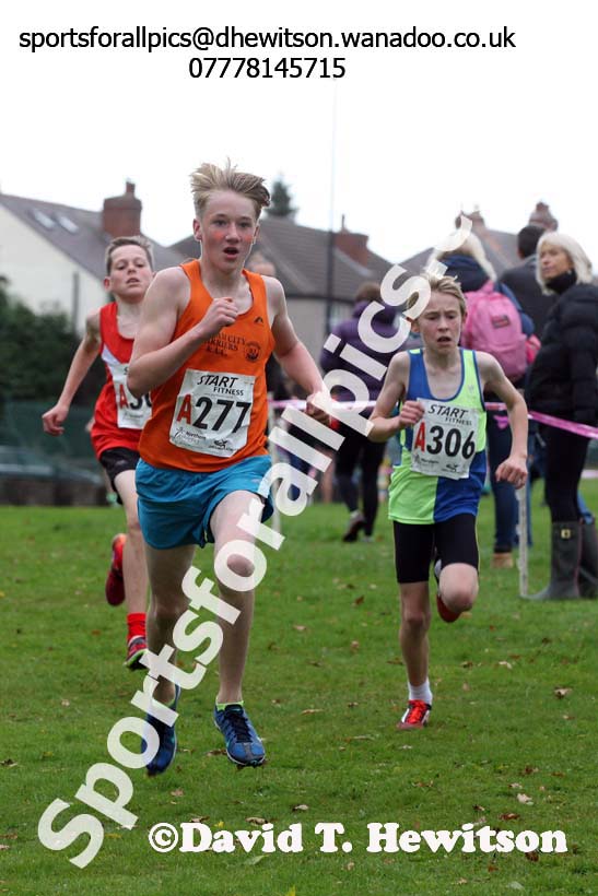 Boys under-13s Northern Cross Country Relays, Graves Park, Sheffield. Photo: David T. Hewitson/Sports for All Pics